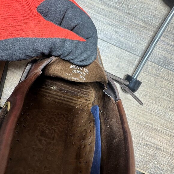 Sperry Brown Suede/Leather Boat Shoes Men's Size 13 - Picture 5 of 7